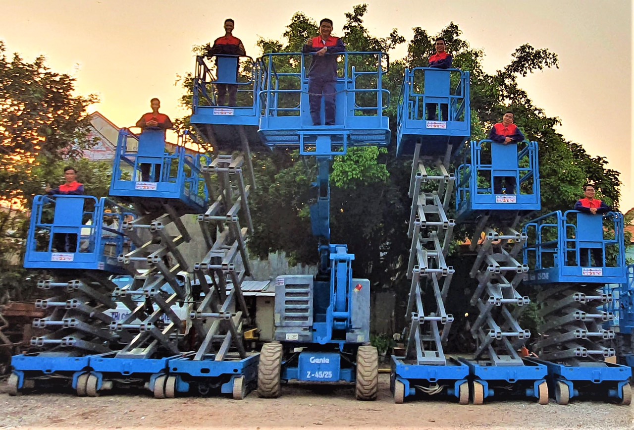 thuê xe nâng người giá rẻ hải phòng